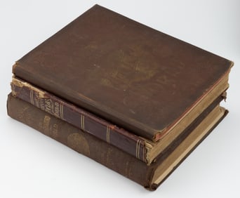 ANTIQUARIAN WORLD ATLASES, LOT OF THREE FOLIOS