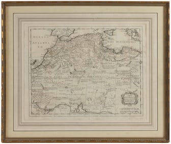 ITALIAN MAP OF NORTH AFRICA FROM ATLAS NOVISSIMO