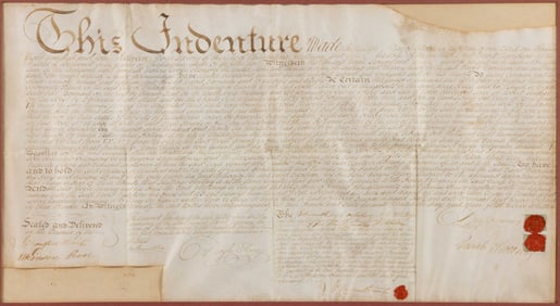 PHILADELPHIA, PENNSYLVANIA LAND INDENTURE DOCUMENT