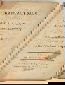 ANTIQUARIAN COLONIAL AMERICAN SCIENCES VOLUME