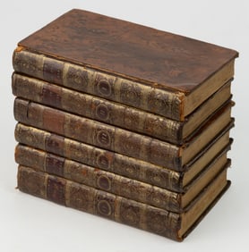 ANTIQUARIAN AMERICAN REVOLUTIONARY WAR AND EAST / WEST INDIES HISTORICAL SIX-VOLUME SET