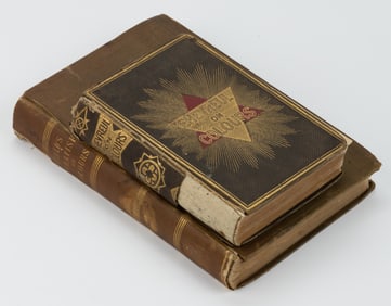 ANTIQUARIAN ARTIST'S COLOUR GUIDES / VOLUMES WITH VALENTINE OWNERSHIP, LOT OF TWO
