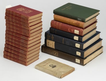 ANTIQUARIAN EDGAR ALLAN POE HISTORICAL / LITERARY VOLUMES, LOT OF 22