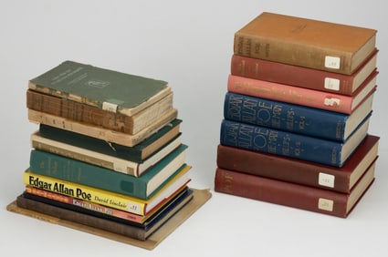 EDGAR ALLAN POE HISTORICAL / LITERARY VOLUMES, LOT OF 18