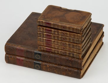 ANTIQUARIAN ITALIAN BIOGRAPHY AND LITERATURE VOLUMES, LOT OF EIGHT