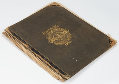 RARE ANTIQUARIAN RICHMOND, VIRGINIA ATLAS WITH VA / WV SPRINGS PRINTS