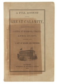 ANTIQUARIAN RICHMOND, VIRGINIA DISASTER PAMPHLET