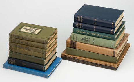 VIRGINIA AND ANTIQUES HISTORICAL / REFERENCE VOLUMES, LOT OF 15