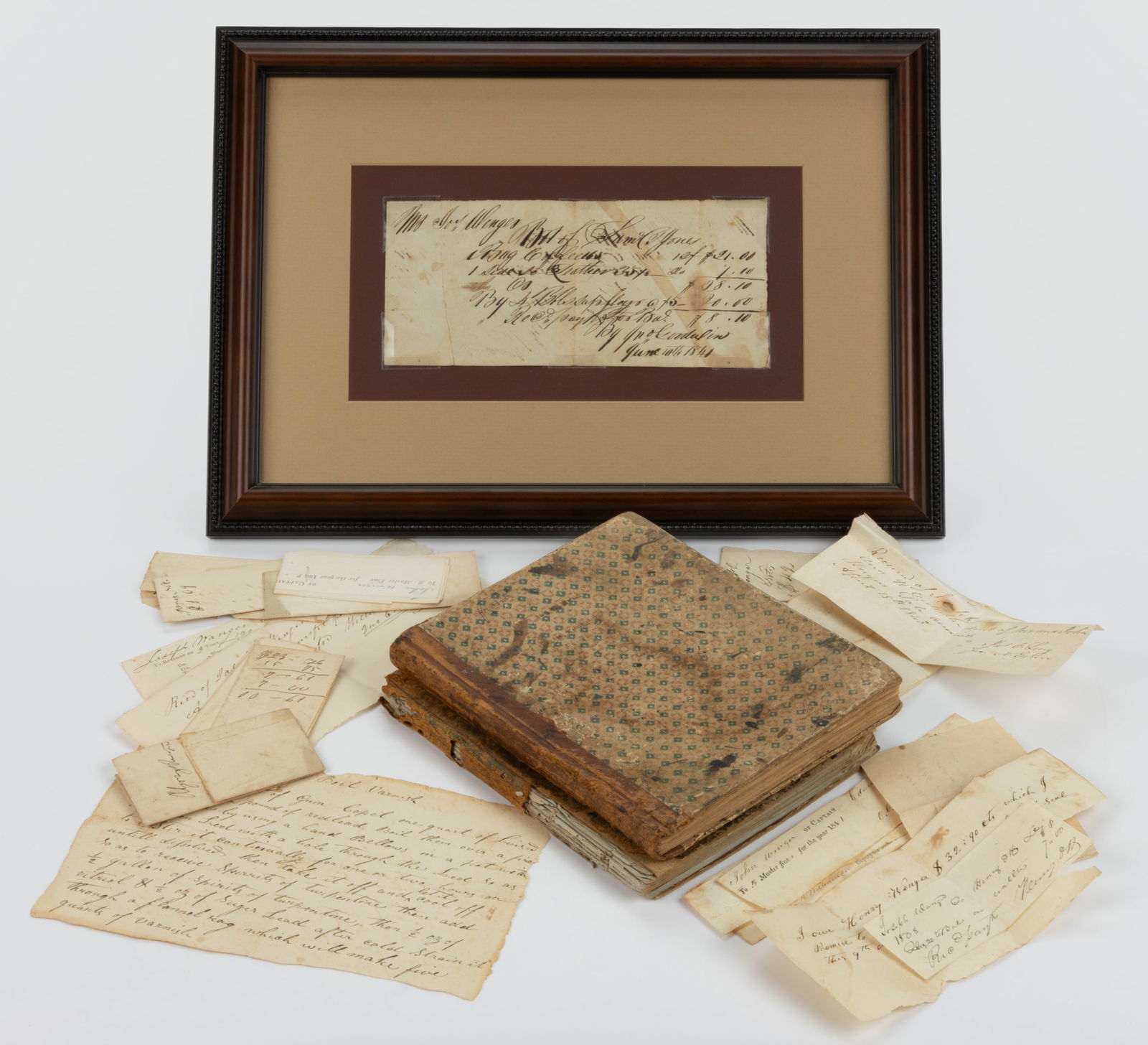 ROCKINGHAM CO., SHENANDOAH VALLEY OF VIRGINIA STORE AND FARM ACCOUNT BOOKS, LOT OF TWO: ROCKINGHAM CO., SHENANDOAH VALLEY OF VIRGINIA STORE AND FARM ACCOUNT BOOKS, LOT OF TWO, Edom, VA, Chrisman, Wenger, and Geil. The first (1) includes 50 pages kept by John Chrisman (1794