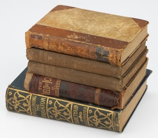 ANTIQUARIAN LITERARY VOLUMES, LOT OF FIVE