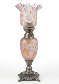 VICTORIAN DECORATED CHEVRON-OPTIC MINIATURE LAMP