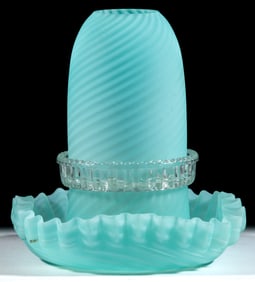 SATIN OPALESCENT SWIRL FAIRY LAMP