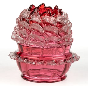 FLORAL PETAL ART GLASS FAIRY LAMP
