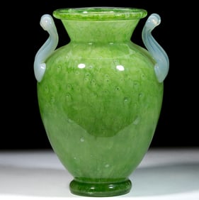 STEUBEN CLUTHRA ART GLASS LAMP VASE