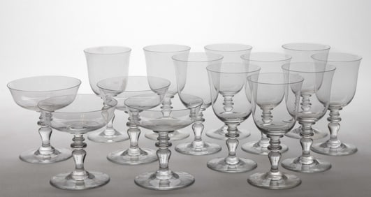 BACCARAT CRYSTAL PROVENCE STEMWARE, LOT OF 14