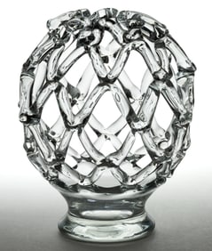 BLOWN GLASS BRIDE'S WEDDING BANK / ARRANGER