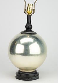 CONTEMPORARY MERCURY GLASS ELECTRIC TABLE LAMP