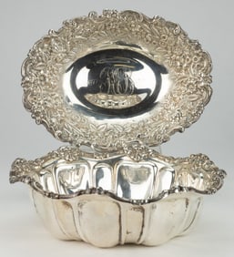 RANDOLPH-MACON COLLEGE PRESIDENT PRESENTATION STERLING SILVER ARTICLES, LOT OF TWO