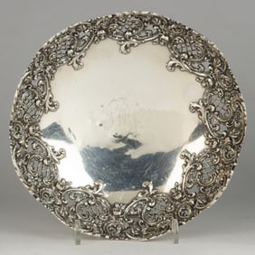 J.E. CALDWELL & CO. RETAILED ROCOCO-STYLE STERLING SILVER BOWL