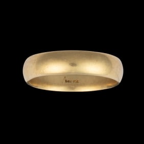 VINTAGE 14K YELLOW GOLD MEN'S BAND