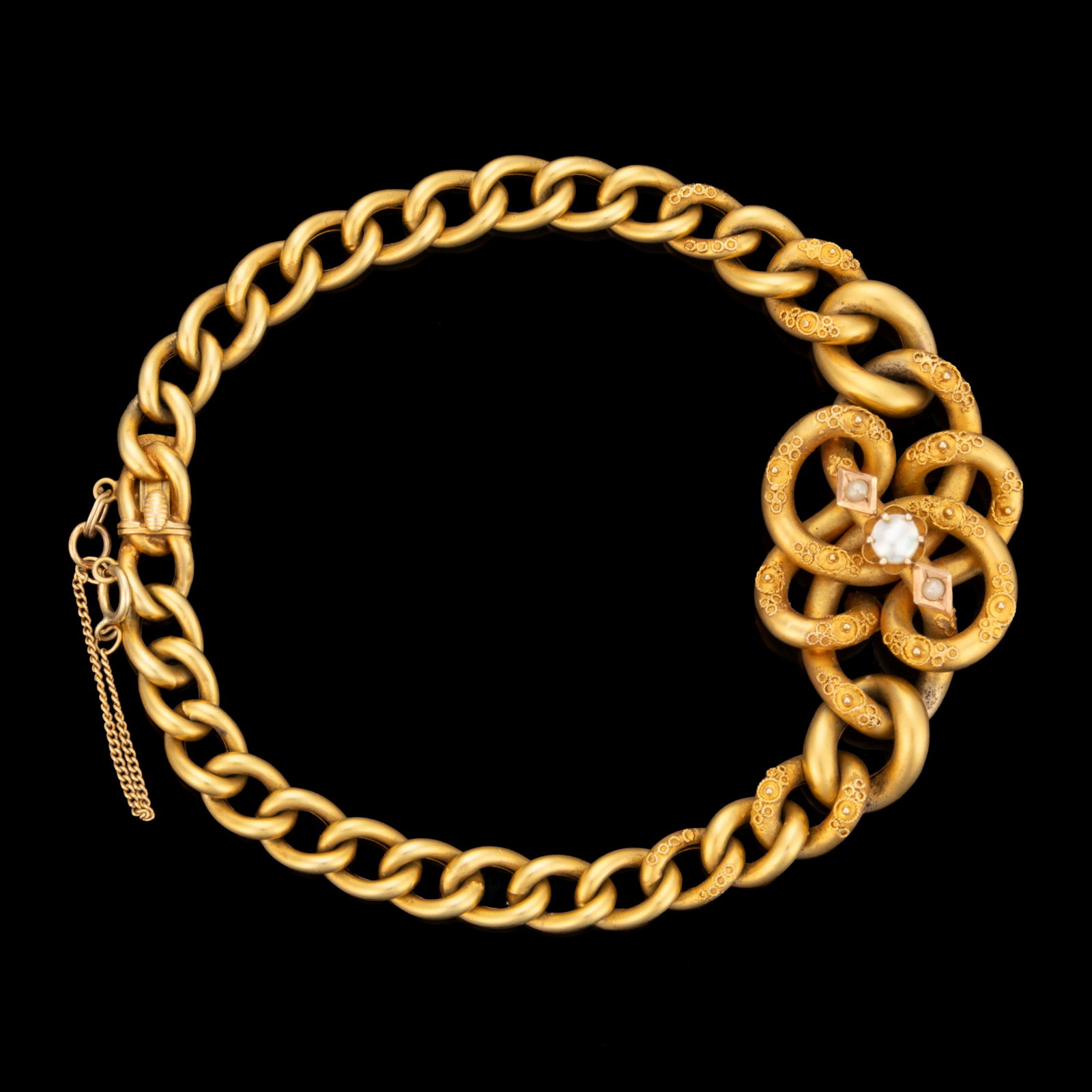VICTORIAN / ANTIQUE ETRUSCAN REVIVAL 14K YELLOW GOLD BRACELET (1 of 1)