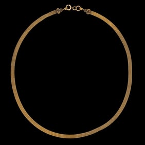 VICTORIAN / ANTIQUE 14K YELLOW GOLD NECKLACE CHAIN