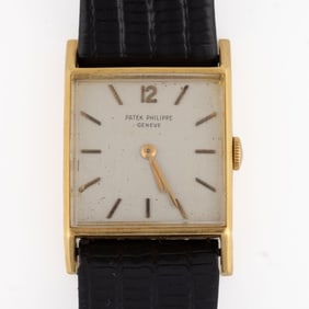 VINTAGE PATEK PHILIPPE 18K YELLOW GOLD-CASED MEN'S WRIST WATCH