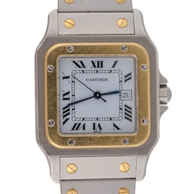 VINTAGE CARTIER SANTOS MEN'S WRIST WATCH