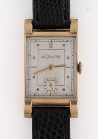 VINTAGE LECOULTRE 10K GOLD-FILLED MEN'S WRIST WATCH