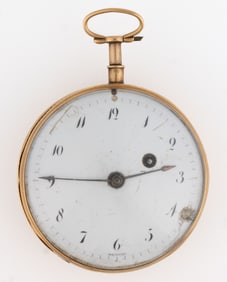 BREGUET, OR STYLE OF, 18K YELLOW GOLD-CASED QUARTER-HOUR REPEATER POCKET WATCH