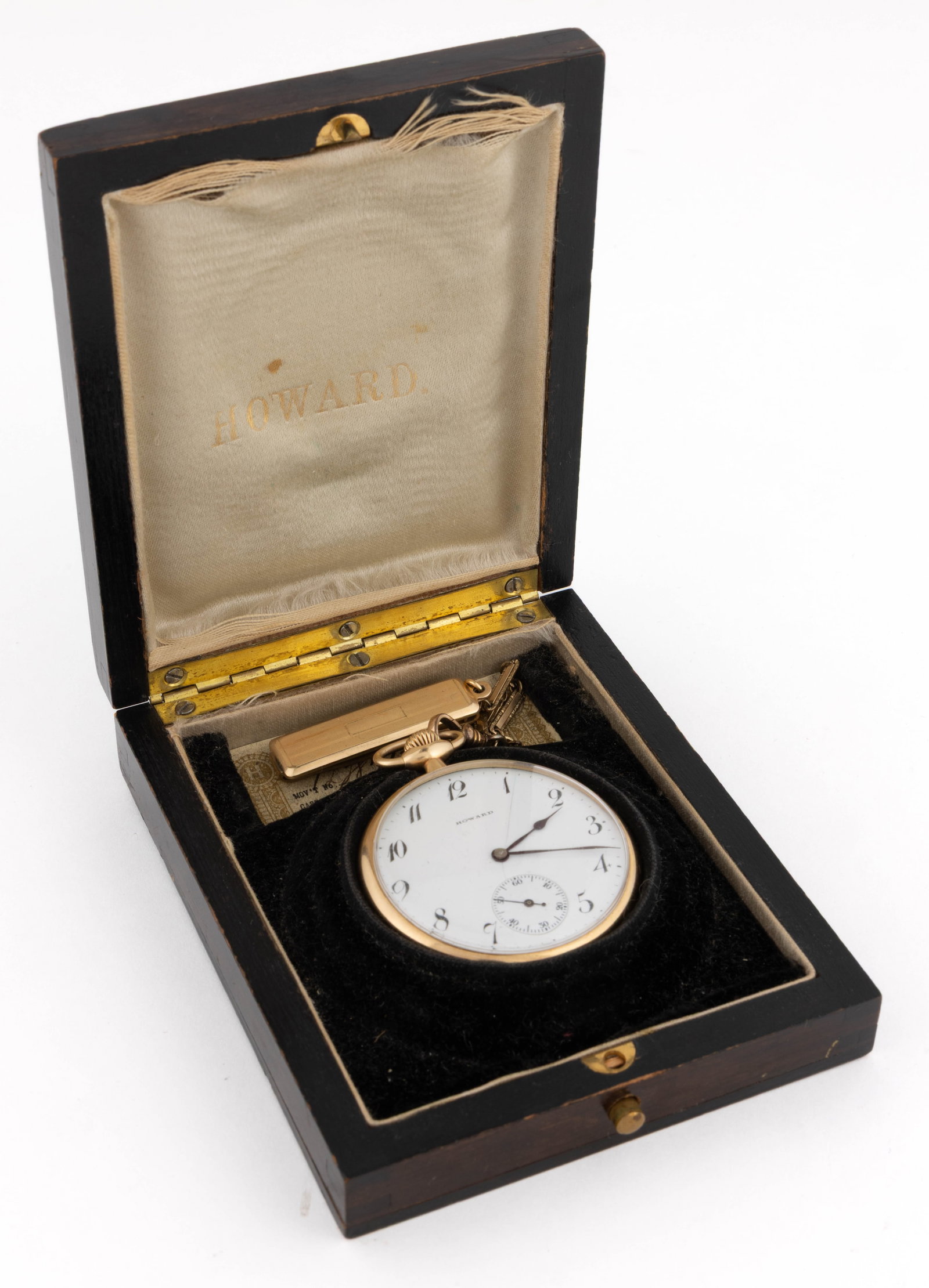 E. HOWARD 14K YELLOW GOLD-CASED 17-JEWEL MODEL 1912 POCKET WATCH WITH PRESENTATION BOX (1 of 6)
