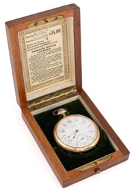 E. HOWARD 17-JEWEL MODEL 1905 POCKET WATCH WITH ORIGINAL BOX