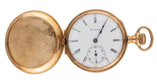 ELGIN 14K YELLOW GOLD-CASED 7-JEWEL MODEL 2 LADY'S POCKET WATCH