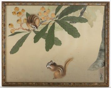 JAPANESE PAINTING OF CHIPMUNKS