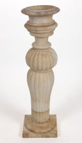 ITALIAN WHITE MARBLE PEDESTAL STAND