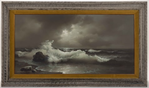 EUGENE GARIN (UKRAINIAN, 1922-1994) SEASCAPE PAINTING