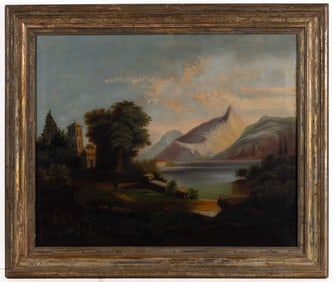 BRITISH OR AMERICAN SCHOOL (19TH CENTURY) LANDSCAPE PAINTING