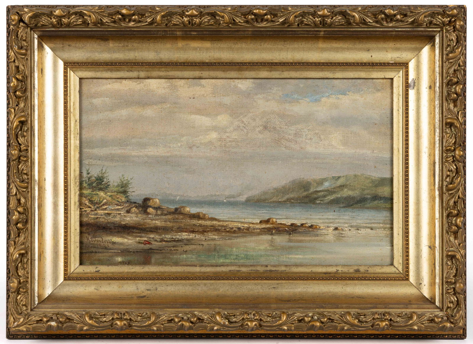 HARTWELL LEON WOODCOCK (AMERICAN, 1852-1929) LANDSCAPE PAINTING (1 of 4)