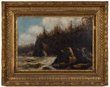 AMERICAN OR CONTINENTAL SCHOOL (19TH CENTURY) LANDSCAPE PAINTING
