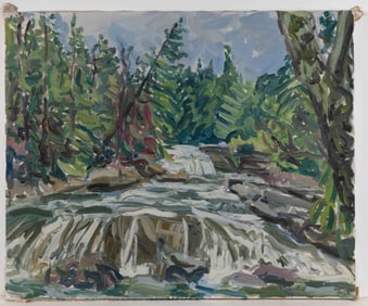 JEFFREY BOYS (PENNSYLVANIA, B. 1950) MONT ALTO STATE PARK LANDSCAPE PAINTING