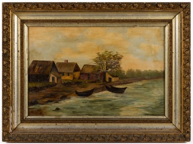 CONTINENTAL SCHOOL (LATE 19TH CENTURY) LANDSCAPE PAINTING