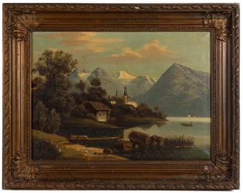 CONTINENTAL SCHOOL (19TH CENTURY) ALPINE LANDSCAPE