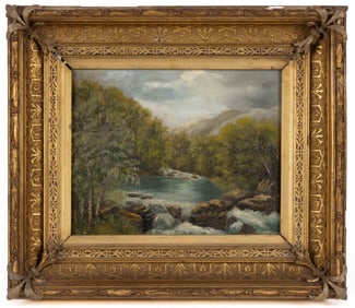 AMERICAN OR BRITISH SCHOOL (19TH CENTURY) LANDSCAPE PAINTING