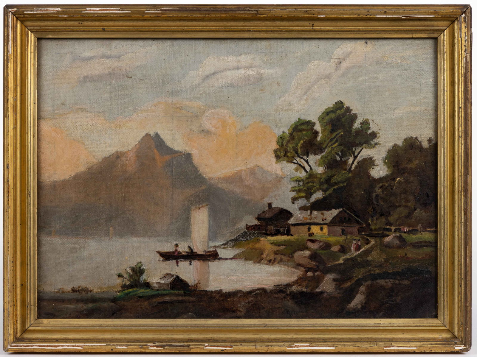 CONTINENTAL SCHOOL (19TH CENTURY) LANDSCAPE PAINTING (1 of 2)