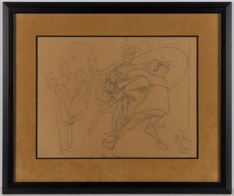 GEORGE PRICE (AMERICAN, 1901-1995), CARTOONIST ILLUSTRATION SKETCH