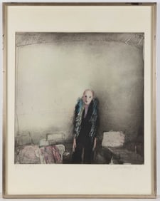 KLAUS FUSSMAN (GERMAN, B. 1938) "INTERIEUR MIT HELLA K." PRINT