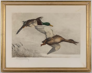 LEON DANCHIN (FRENCH / AMERICAN, 1887-1938) HUNTING / SPORTING ETCHING