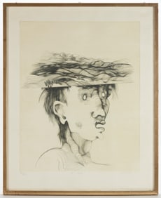 HUBERTUS VON PILGRIM (GERMAN, B. 1931) "THE LEAF" PRINT