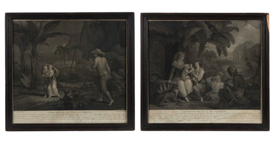 AUGUSTE-CLAUDE-SIMON LEGRAND (FRENCH, 1765-1815) HISTORICAL PRINTS, LOT OF TWO
