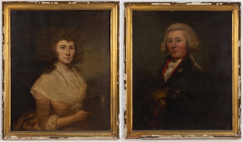BRITISH OR AMERICAN SCHOOL (19TH CENTURY) PAIR OF PORTRAITS
